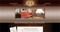Desktop Screenshot of antiker-gussofen.de